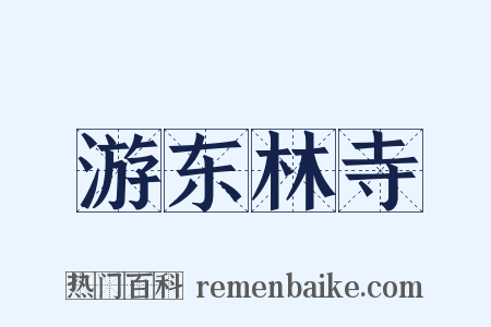 游东林寺是什么意思的图片